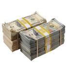 Mixed Series $100,000 Aged Full Print Prop Money Package - Prop Movie Money