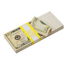 New Style $10s Blank Filler $1,000 Prop Money Stack - Prop Movie Money